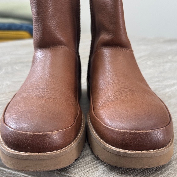 UGG Brown Leather Ankle Booties - Picture 5 of 12